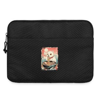 Anime de ramen sur l’ours polaire Kawaii - Sacoche pour ordinateur portable 15 pouces - noir - Devant