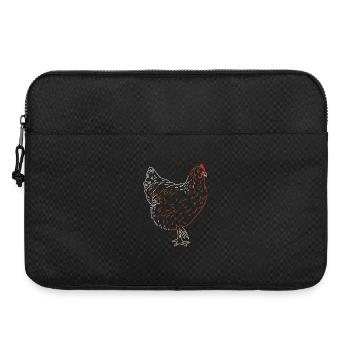 Hahn oder Henne - Laptoptasche 15" - Schwarz - Vorne