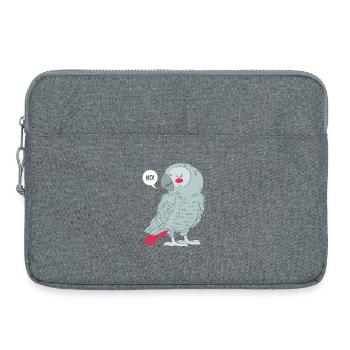 Papagei Grau Graupapagei - Laptoptasche 15" - Grau meliert - Vorne
