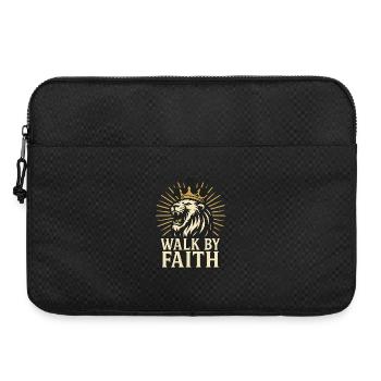 Marcher selon la foi Lion religion de la foi - Sacoche pour ordinateur portable 15 pouces - noir - Devant