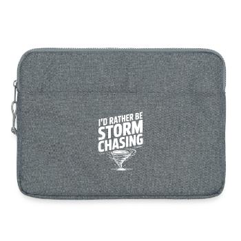 I'd Rather Be Storm Chasing - Laptop bag 15" - heather grey - Front
