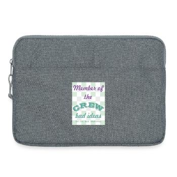 Membre d’équipage : Mauvaises idées - Sacoche pour ordinateur portable 15 pouces - gris chiné - Devant