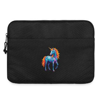 Licorne géométrique Pop Art Fantastique Coloré - Sacoche pour ordinateur portable 15 pouces - noir - Devant