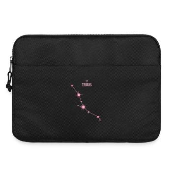 Stier-Sternzeichen Sternbild Pastellrosa - Laptoptasche 15" - Schwarz - Vorne