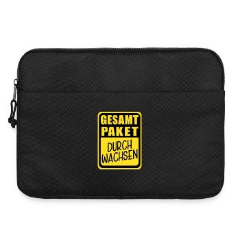 Lustiges Gesamtpaket Durchwachsen - Laptoptasche 15" - Schwarz - Vorne