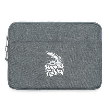Hooked on Fishing - Laptoptasche 15" - Grau meliert - Vorne