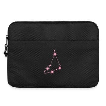 Capricorn Star Constellation Zodiac Pastel Pink - Laptop bag 15" - black - Front