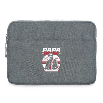 Papa Vintage Grand Prix Style - Sacoche pour ordinateur portable 15 pouces - gris chiné - Devant