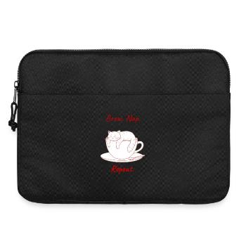 Brew. Nap. Repeat. — Slowly Co. - Laptoptasche 15" - Schwarz - Vorne