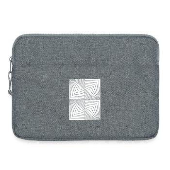 Constellation des Lignes Opart - Sacoche pour ordinateur portable 15 pouces - gris chiné - Devant