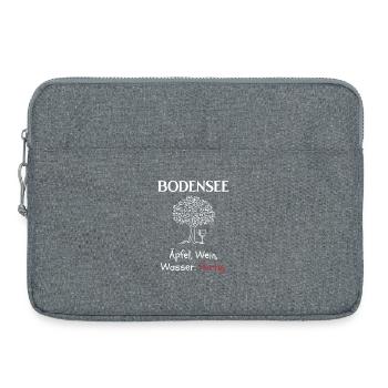 Apfel Wein Wasser Fertig Bodensee - Laptoptasche 15" - Grau meliert - Vorne