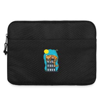 Cat over skyscrapers - Laptop bag 15" - black - Front