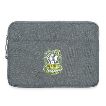 The Grind Is Real Gamer Life - Laptoptasche 15" - Grau meliert - Vorne