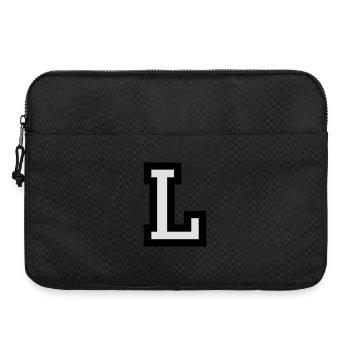 Buchstabe L - Laptoptasche 15" - Schwarz - Vorne