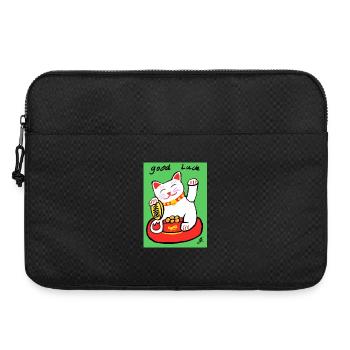 EG cat I tier I waving cat I lucky charm - Laptop bag 15" - black - Front