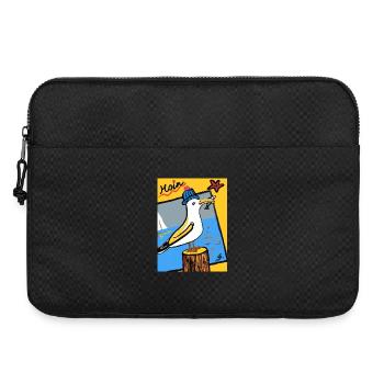 EG seagull I tier I sea I vacation I picture - Laptop bag 15" - black - Front