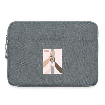 Stronger Together Poledancers - Laptop bag 15" - heather grey - Front