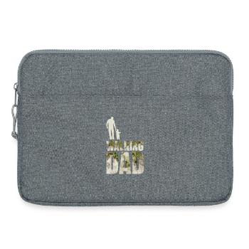 The walking dad - Laptop bag 15" - heather grey - Front