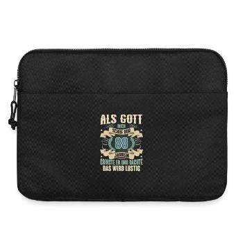 88. Geburtstag Als Gott Mich Schuf Vor - Laptoptasche 15" - Schwarz - Vorne