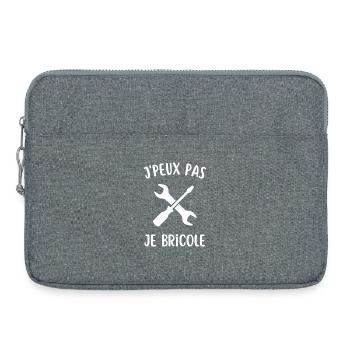 Je peux pas jai bricolage - Sacoche pour ordinateur portable 15 pouces - gris chiné - Devant