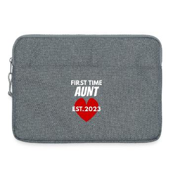 Becoming an aunt in 2023 - Laptop bag 15" - heather grey - Front
