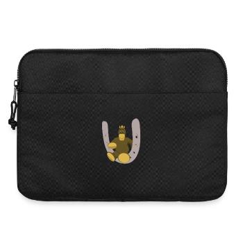 Horse with horseshoe - Laptop bag 15" - black - Front