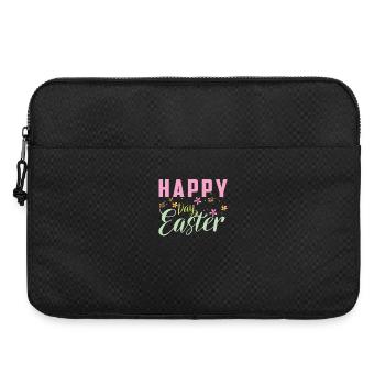 Fröhliches Osterfest Design mit Blumen - Laptoptasche 15" - Schwarz - Vorne