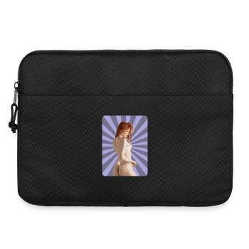 Sexy T-Shirt Redhead Girl Woman Pinup Comic Pop - Laptop bag 15" - black - Front