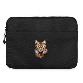 Luchs Portrait – Wildtier Design - Laptoptasche 15" - Schwarz - Vorne