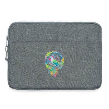 Oiseau - Sacoche pour ordinateur portable 15 pouces - gris chiné - Devant