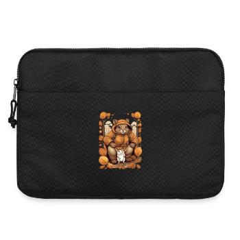 Cute squirrel with mouse - Laptop bag 15" - black - Front