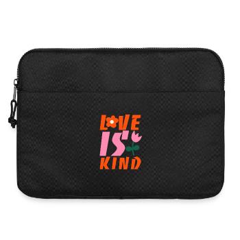 Love is kind - Laptop bag 15" - black - Front