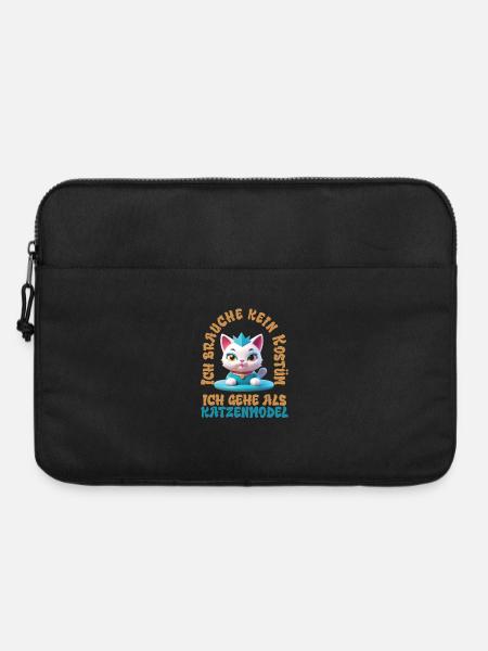 Katzenmodel - Karneval - Laptoptasche 15" - Schwarz