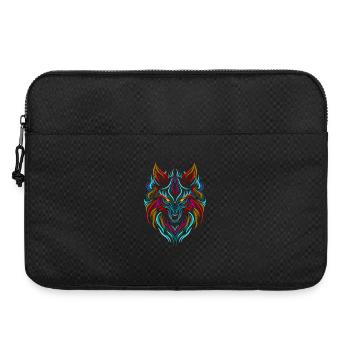 Wolf Tattoo Colorful - Laptop bag 15" - black - Front