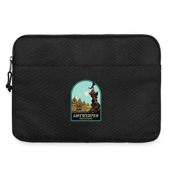Illustration pittoresque de la Grand-Place - Sacoche pour ordinateur portable 15 pouces - noir - Devant