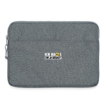 I told you so Bitcoin Crypto Cryptocurrency - Laptop bag 15" - heather grey - Front
