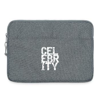 Rough Typography Urban Art - Laptop bag 15" - heather grey - Front