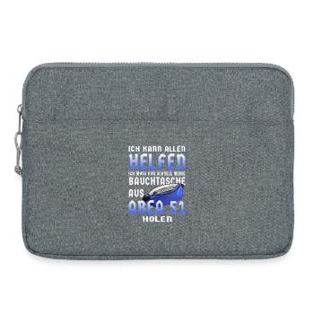 My fanny pack - Laptop bag 15" - heather grey - Front