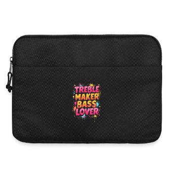 TREBLE MAKER, BASS LOVER, MUSIC - Laptop bag 15" - black - Front