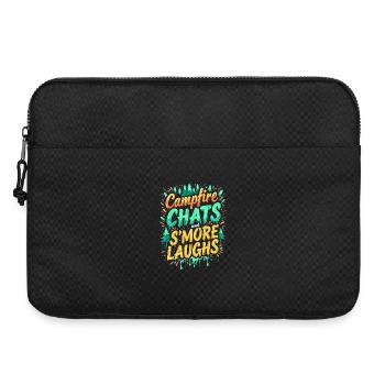 CAMPFIRE CHATS AND S’MORE LAUGHS - Laptop bag 15" - black - Front