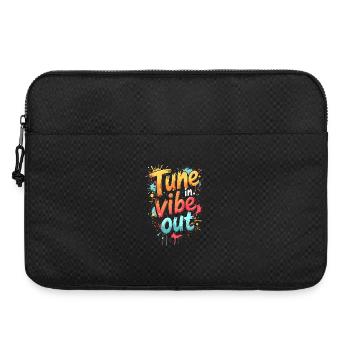 SYNTONISEZ-VOUS, VIBE OUT, CITATION MUSICALE - Sacoche pour ordinateur portable 15 pouces - noir - Devant