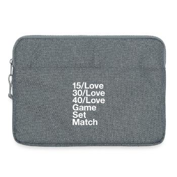 TENNIS Lover - Laptop bag 15" - heather grey - Front
