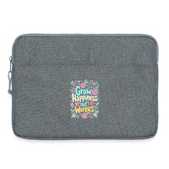 CULTIVEZ LE BONHEUR, PAS LES SOUCIS - Sacoche pour ordinateur portable 15 pouces - gris chiné - Devant