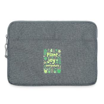 PLANTEZ DE LA JOIE PARTOUT - Sacoche pour ordinateur portable 15 pouces - gris chiné - Devant
