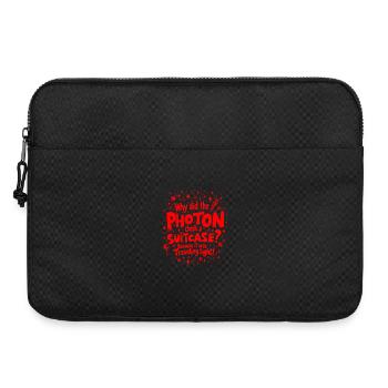 Why Did the Photon Check a Suitcase? Funny Physics - Laptop bag 15" - black - Front