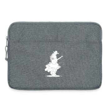 Fille de guitare - Sacoche pour ordinateur portable 15 pouces - gris chiné - Devant