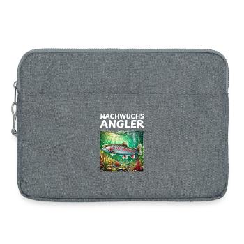 Forelle Kinder Angler Geschenk - Laptoptasche 15" - Grau meliert - Vorne