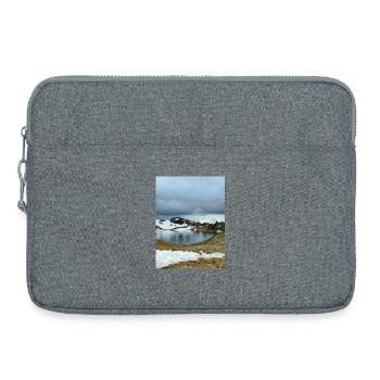 Round lake in Oisans - Laptop bag 15" - heather grey - Front
