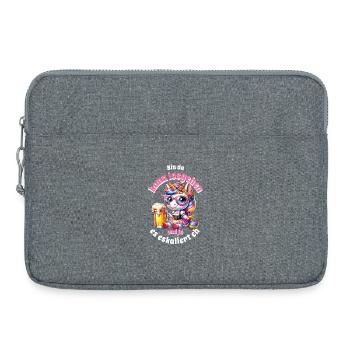 Petit Délice de la Bière Licorne - Sacoche pour ordinateur portable 15 pouces - gris chiné - Devant