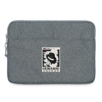Hacker gesucht - Laptoptasche 15" - Grau meliert - Vorne
